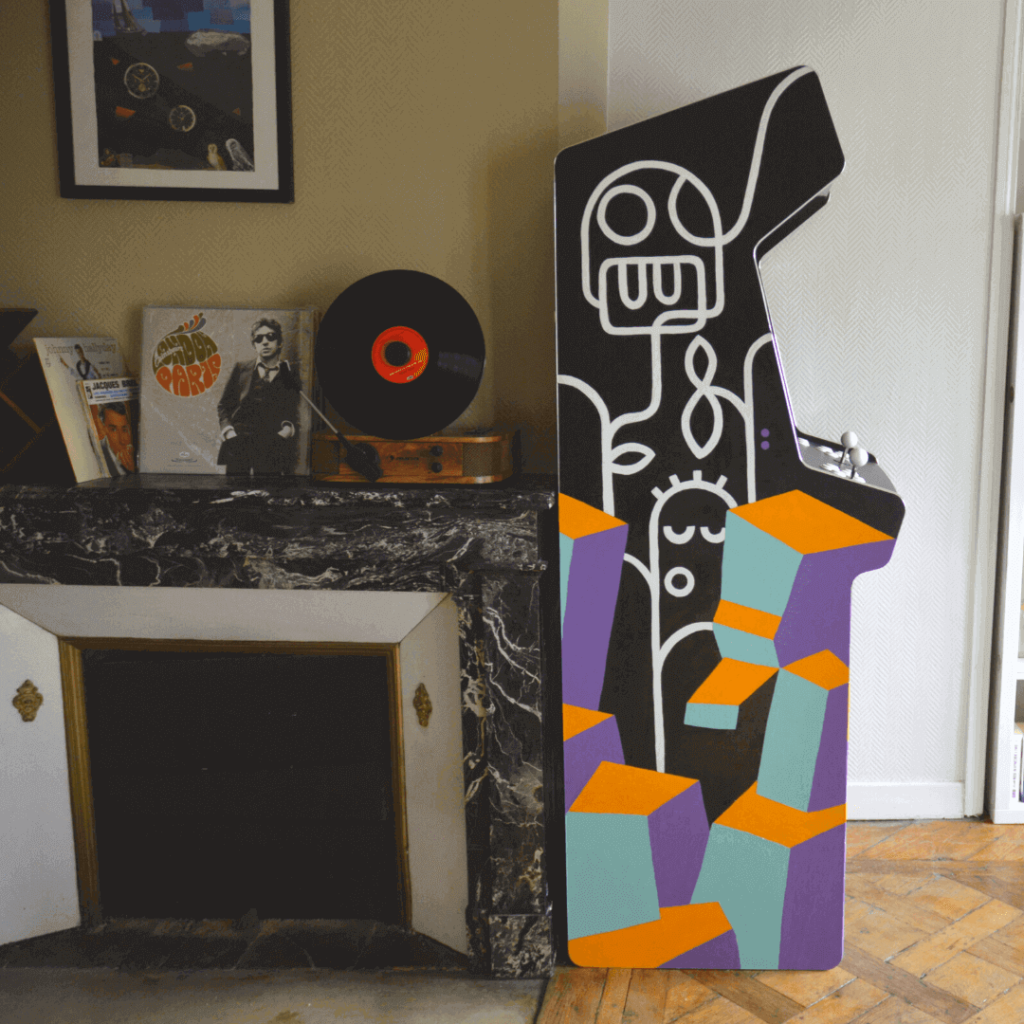 borne arcade multi jeux mise dans salon