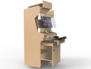 kit borne arcade bois vue éclatee