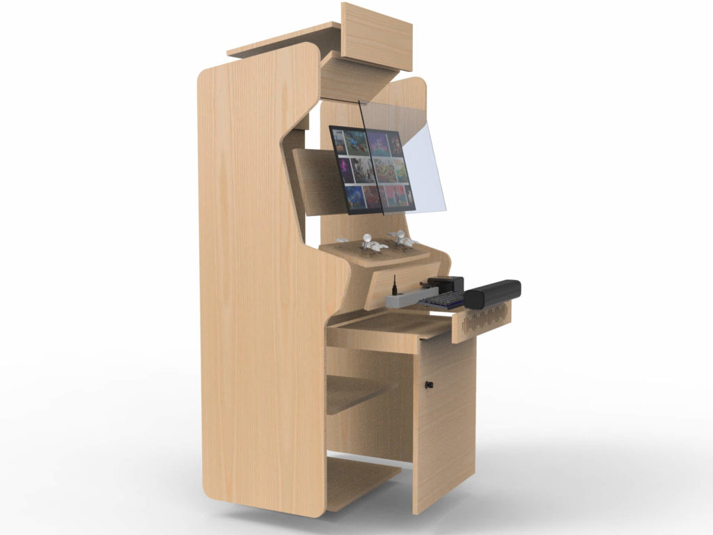 kit borne arcade bois meuble design gauche DIY