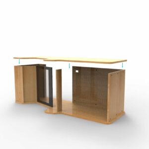 kit borne arcade assemblage structure + m2