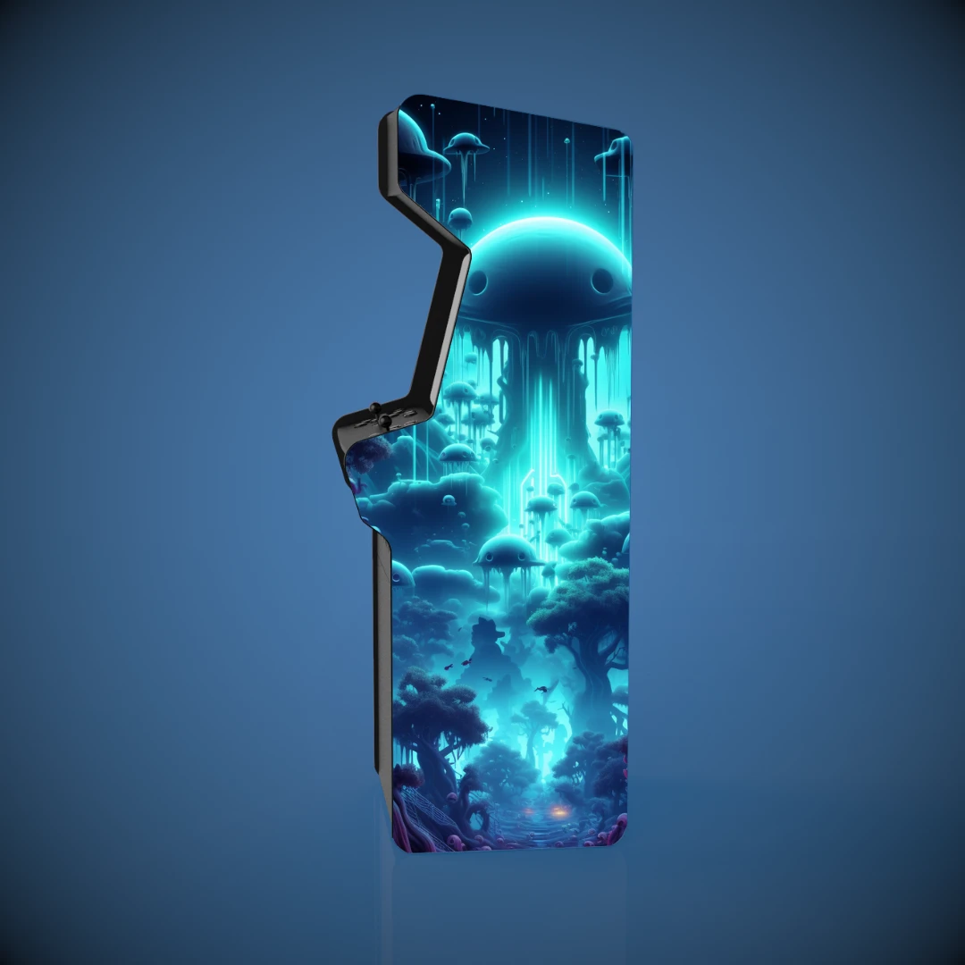 Sticker borne arcade _ Space Invaders _ Blue New World Level - 2