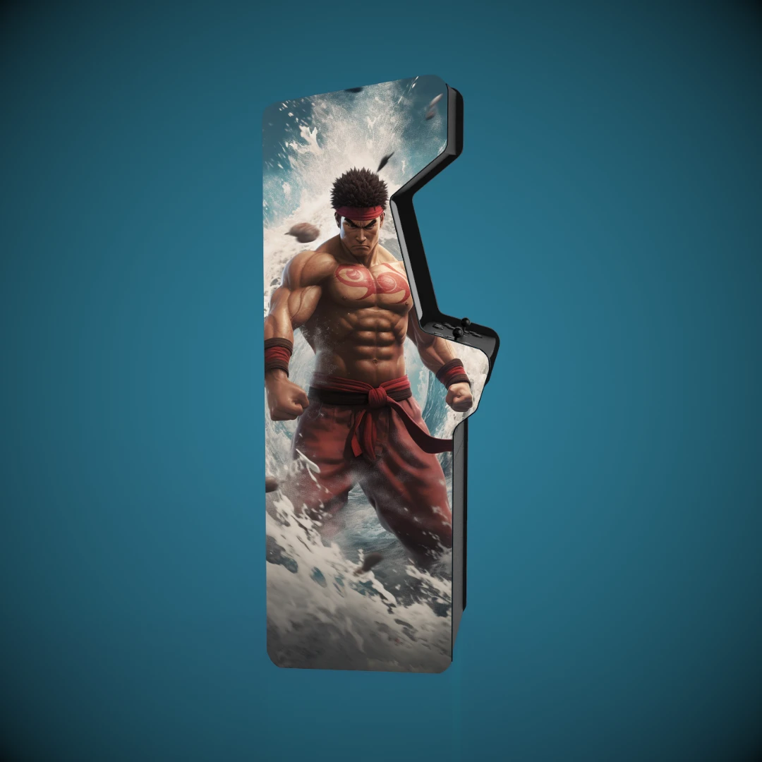 Sticker borne arcade _ Street fighter _ Ryu, Tsunami - 1