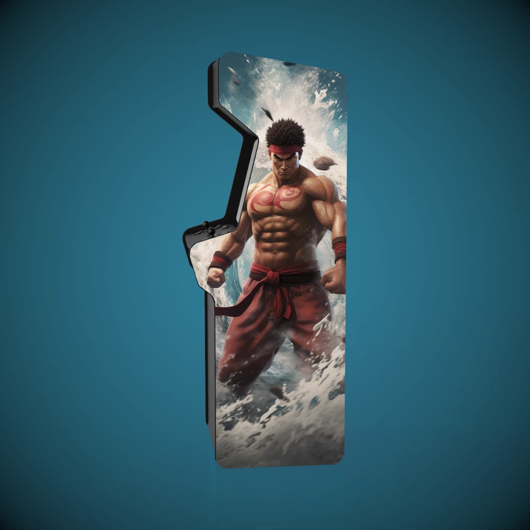 Sticker borne arcade _ Street fighter _ Ryu, Tsunami - 2