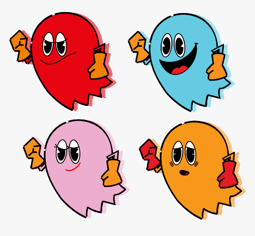 pac-man-inky-pink-blinky-clyde