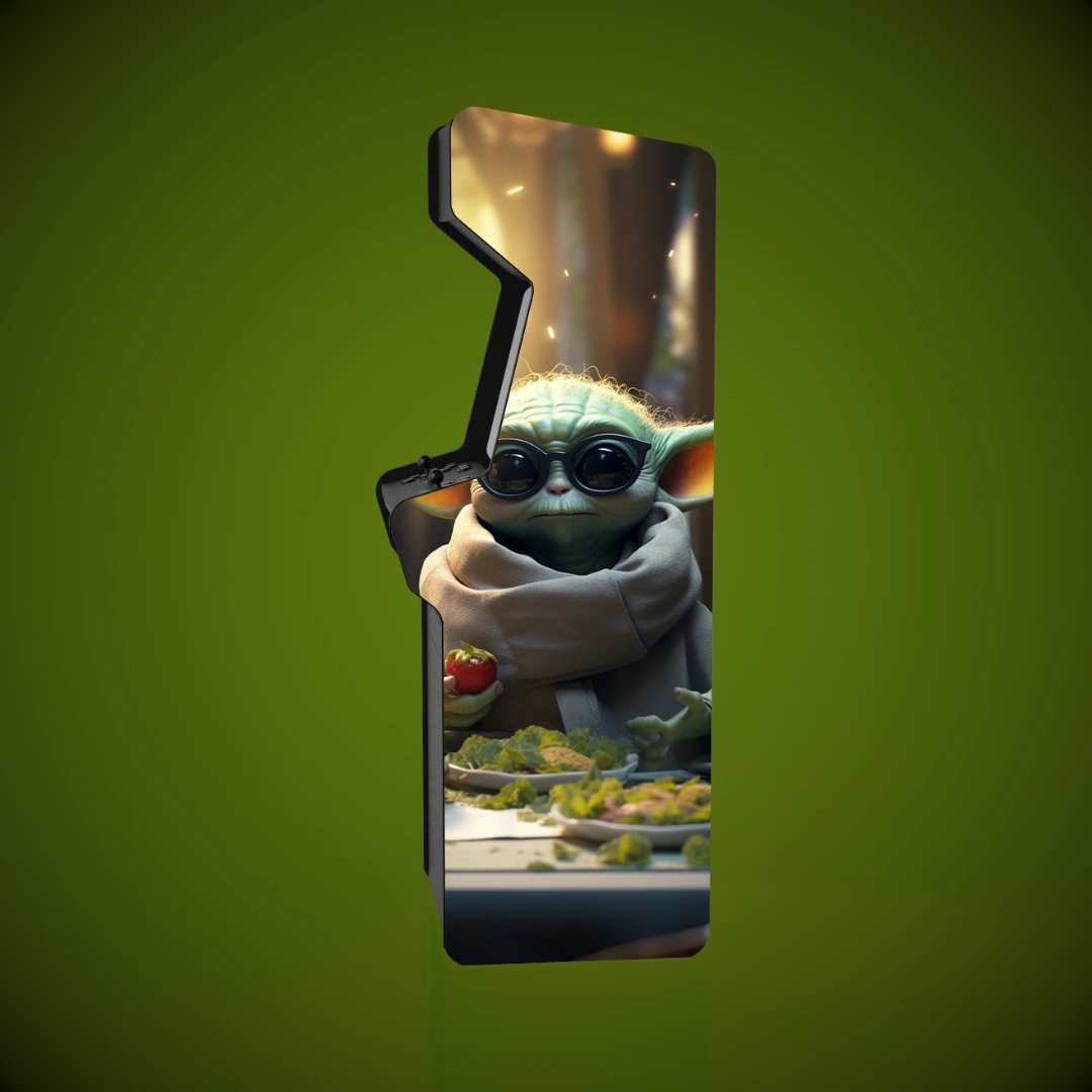 Sticker borne arcade _ Star Wars _ Yoda, Festin - 2 Sticker borne arcade _ Star Wars _ Yoda, Festin - 2