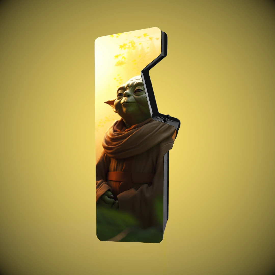 Sticker borne arcade _ Star Wars _ Yoda, Méditation - 1