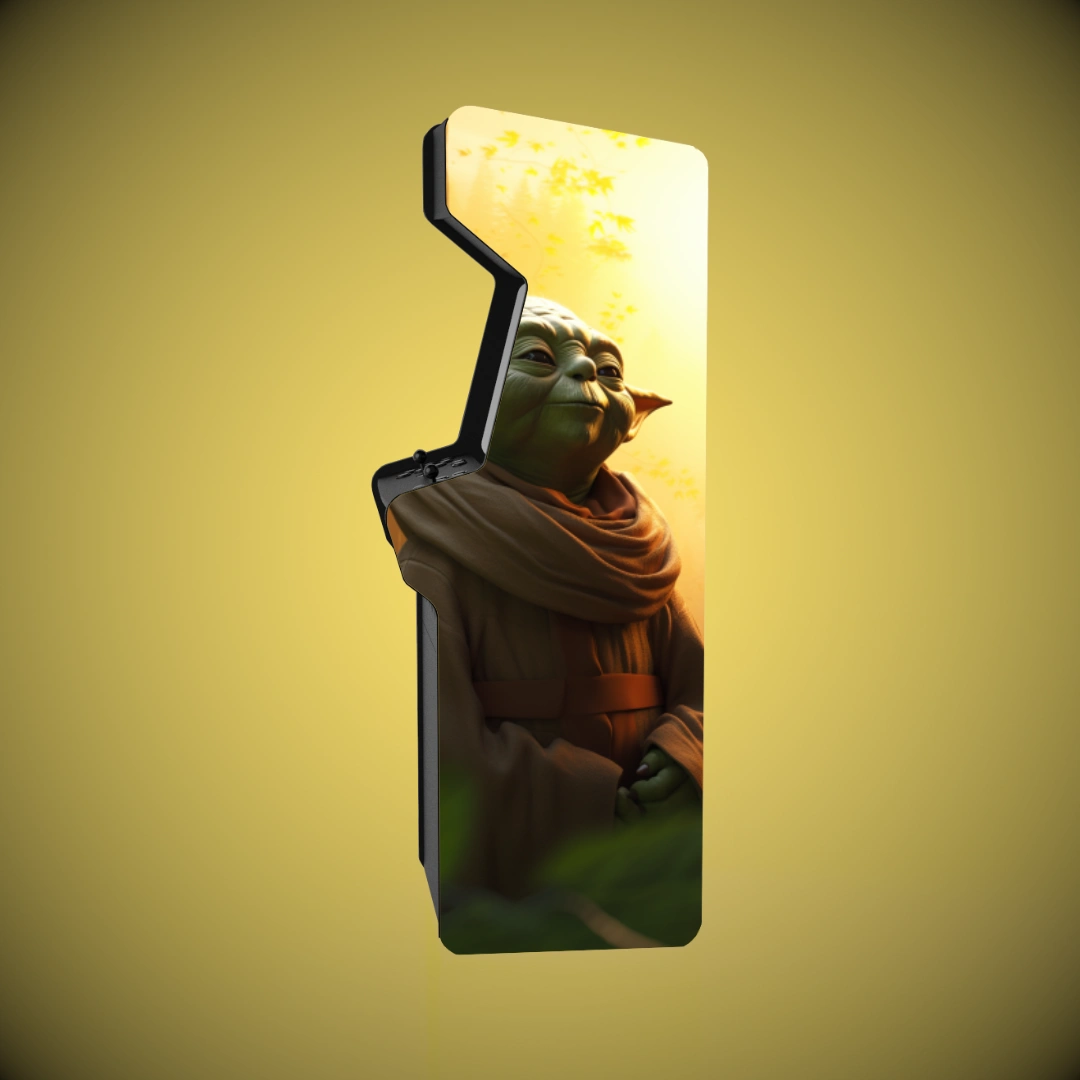 Sticker borne arcade _ Star Wars _ Yoda, Méditation - 2 Sticker borne arcade _ Star Wars _ Yoda, Méditation - 2